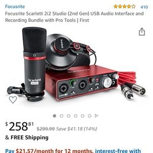 Studio recording bundle- works perfectly